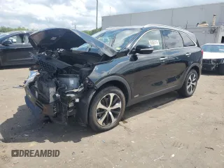 2016 Kia Sorento EX with VIN 5XYPHDA16GG033238, listed as a Copart auction lot 60362415 with 121,220 mi miles and Salvage title. Bid and sale history available at DreamBid. Image 1.