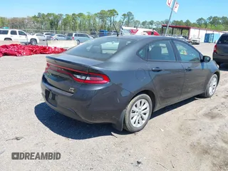 2014 Dodge Dart SXT with VIN 1C3CDFBB5ED822364, listed as a IAAI auction lot 41897570 with 116,733 mi miles. Bid and sale history available at carsss.com. Image 4.