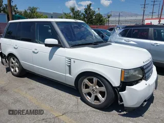 2012 Land Rover Range Rover SC with VIN SALMF1E42CA383058, listed as a IAAI auction lot 42159943 with 122,194 mi miles and . Bid and sale history available at DreamBid. Image 1.