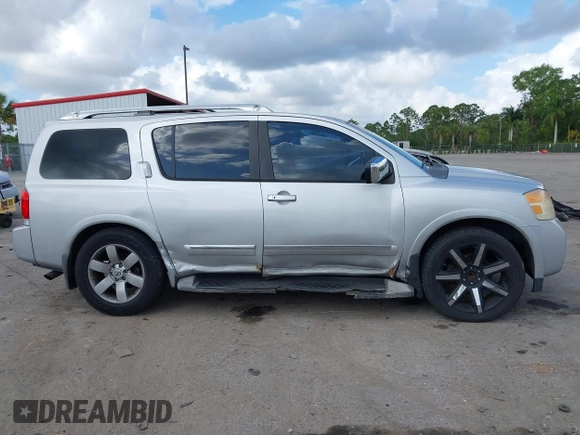 2011 Nissan Armada SV with VIN 5N1BA0ND4BN614763, listed as a IAAI auction lot 41590417 with 154,860 mi miles and . Bid and sale history available at DreamBid. Image 13.