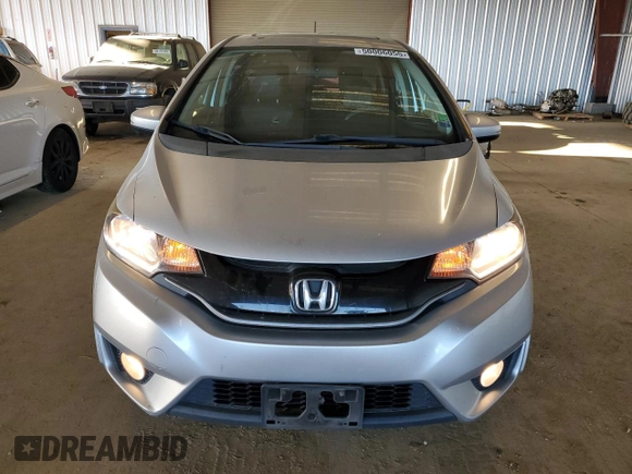 2015 Honda Fit EX-L with VIN 3HGGK5H83FM707228, listed as a Copart auction lot 50006055 with 97,573 mi miles and Salvage title. Bid and sale history available at DreamBid. Image 5.