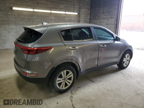 2018 Kia Sportage LX with VIN KNDPMCAC0J7440502, listed as a Copart auction lot 50199215 with 117,566 mi miles and Salvage Title. Bid and sale history available at carsss.com. Image 3.