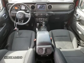 2022 Jeep Wrangler Unlimited Sport S with VIN 1C4HJXDG5NW120932, listed as a Copart auction lot 49704795 with 60,514 mi miles and Salvage Title. Bid and sale history available at DreamBid. Image 8.