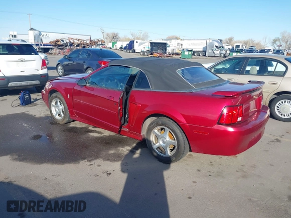 2003 Ford Mustang Deluxe with VIN 1FAFP44403F383522, listed as a IAAI auction lot 41955227 with 166,713 mi miles and . Bid and sale history available at DreamBid. Image 3.