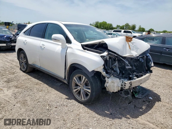 2015 Lexus RX 450h with VIN 2T2ZB1BA2FC002307, listed as a Copart auction lot 56990075 with 120,262 mi miles and Clean title. Bid and sale history available at DreamBid. Image 4.