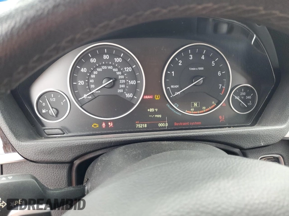 2015 BMW 4 Series 428i xDrive with VIN WBA3N9C50FK247264, listed as a Copart auction lot 54709725 with 75,218 mi miles and Salvage title. Bid and sale history available at DreamBid. Image 9.