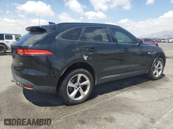 2017 Jaguar F-Pace 35t Premium with VIN SADCJ2BVXHA090332, listed as a Copart auction lot 55671435 with 92,443 mi miles and Salvage Title. Bid and sale history available at DreamBid. Image 3.
