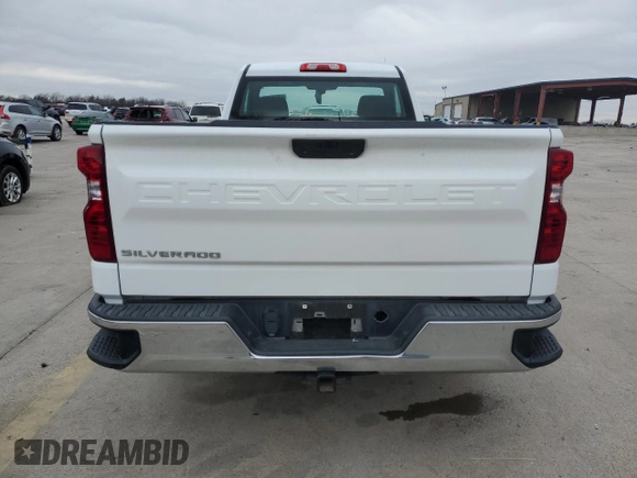 2021 Chevrolet Silverado 1500 Work Truck with VIN 3GCNWAEF2MG407021, listed as a Copart auction lot 42676445 with 24,628 mi miles and Salvage Title. Bid and sale history available at carsss.com. Image 6.