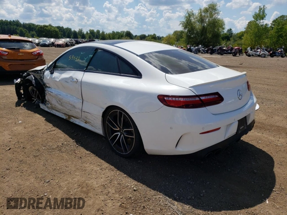 2019 Mercedes-Benz E-Class AMG E 53 with VIN WDD1J6BB1KF095998, listed as a Copart auction lot 56236982 with 33,337 mi miles and Salvage Title. Bid and sale history available at carsss.com. Image 3.