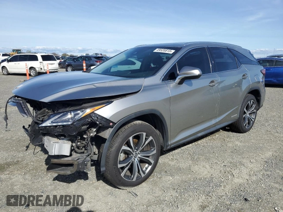 2019 Lexus RX with VIN JTJDGKCA1K2007282, listed as a Copart auction lot 49535815 with 44,857 mi miles and Salvage Title. Bid and sale history available at carsss.com. Image 1.