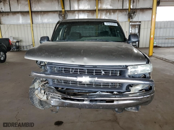 2002 Chevrolet Silverado 1500 LS with VIN 1GCEK19V82Z337728, listed as a Copart auction lot 51638925 with 0 mi miles and Salvage Title. Bid and sale history available at carsss.com. Image 5.