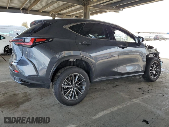 2025 Lexus NX 250 with VIN JTJADCAZ0S5024650, listed as a Copart auction lot 53031545 with 4,736 mi miles and Salvage title. Bid and sale history available at DreamBid. Image 3.