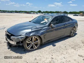 2017 BMW 4 Series z VIN WBA4P1C34HK522698, wystawiony jako Copart lot #61084955 z przebiegiem Nie podano mil oraz Szkoda całkowita • Salvage title. Historia ofert i sprzedaży dostępna na DreamBid. Obrazek 1.