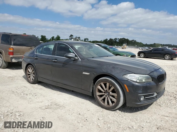 2016 BMW 5 Series 535i with VIN WBA5B1C5XGG128970, listed as a Copart auction lot 52917445 with 215,185 mi miles and Salvage Title. Bid and sale history available at DreamBid. Image 4.