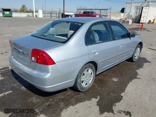 2003 Honda Civic LX with VIN 1HGES16533L014777, listed as a IAAI auction lot 42023277 with 204,094 mi miles. Bid and sale history available at carsss.com. Image 4.