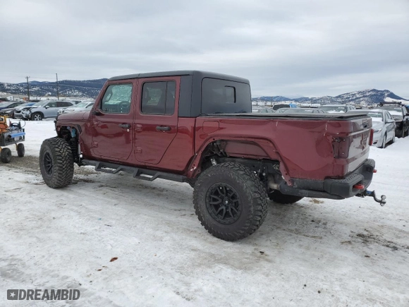 2021 Jeep Gladiator Rubicon with VIN 1C6JJTBG9ML518410, listed as a Copart auction lot 88878345 with 7,658 mi miles and Salvage Title. Bid and sale history available at carsss.com. Image 2.