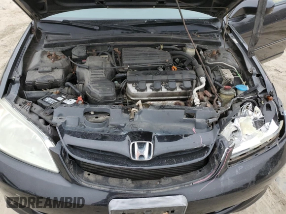 2004 Honda Civic EX with VIN 2HGES26704H507483, listed as a Copart auction lot 48574625 with 181,619 mi miles and Salvage Title. Bid and sale history available at DreamBid. Image 12.