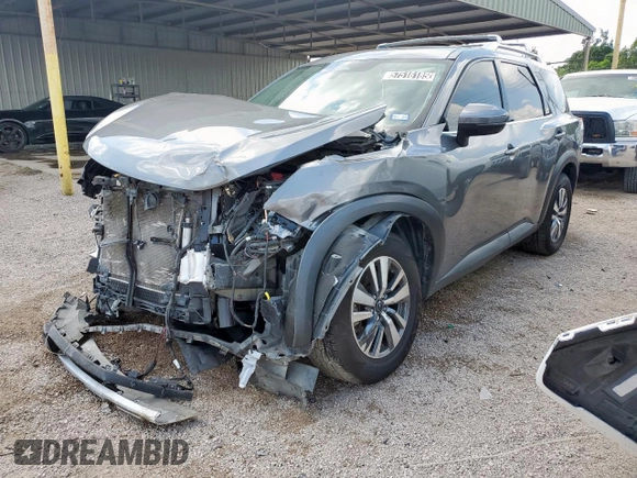 2023 Nissan Pathfinder SL with VIN 5N1DR3CA4PC209839, listed as a Copart auction lot 57516185 with 48,743 mi miles and Clean title. Bid and sale history available at DreamBid. Image 1.
