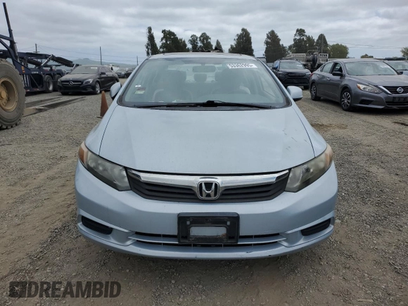 2012 Honda Civic EX with VIN 2HGFB2F86CH579963, listed as a Copart auction lot 53362995 with Not Provided miles and Non Repairable. Bid and sale history available at DreamBid. Image 5.