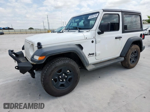 2023 Jeep Wrangler Sport with VIN 1C4HJXAG4PW667732, listed as a Copart auction lot 61261215 with 48,089 mi miles and Salvage title. Bid and sale history available at DreamBid. Image 1.