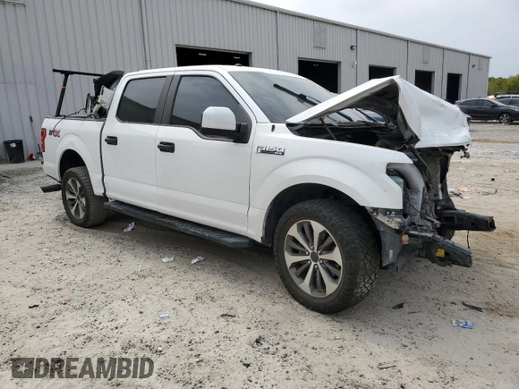 2019 Ford F-150 XL with VIN 1FTEW1C57KFD41736, listed as a Copart auction lot 50130005 with Not Provided miles and Non Repairable. Bid and sale history available at carsss.com. Image 4.