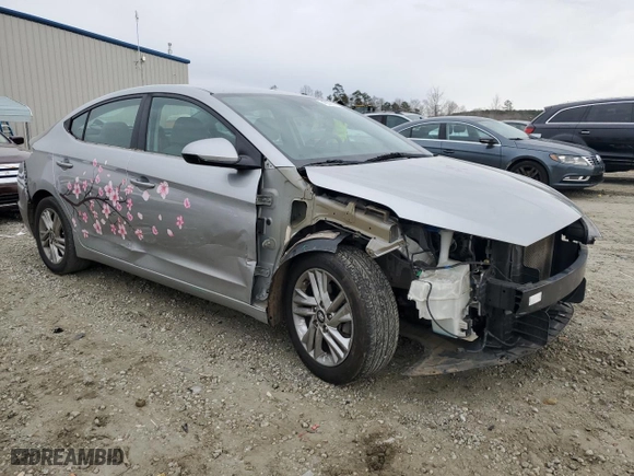 2020 Hyundai Elantra SEL with VIN 5NPD84LF4LH569474, listed as a Copart auction lot 48206075 with 105,436 mi miles and Salvage Title. Bid and sale history available at carsss.com. Image 4.