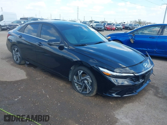 2024 Hyundai Elantra Limited with VIN KMHLP4DG7RU718847, listed as a IAAI auction lot 41506091 with 10,918 mi miles and . Bid and sale history available at DreamBid. Image 1.