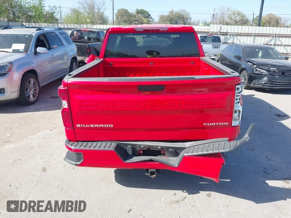 2024 Chevrolet Silverado 1500 Custom with VIN 1GCPABEK5RZ150356, listed as a IAAI auction lot 41806380 with 32,183 mi miles and . Bid and sale history available at DreamBid. Image 16.