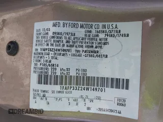 2004 Ford Focus z VIN 1FAFP33Z24W149701, wystawiony jako IAAI lot #42360188 z przebiegiem 152 415 mil mil oraz . Historia ofert i sprzedaży dostępna na DreamBid. Obrazek 9.