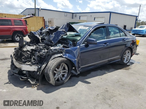 2013 Mercedes-Benz C 300 Sport with VIN WDDGF8AB9DA785362, listed as a Copart auction lot 54761865 with 202,301 mi miles and Salvage Title. Bid and sale history available at DreamBid. Image 1.
