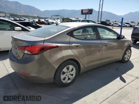 2016 Hyundai Elantra SE with VIN 5NPDH4AE1GH774024, listed as a Copart auction lot 66748634 with 126,126 mi miles and Salvage Title. Bid and sale history available at DreamBid. Image 3.
