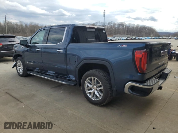 2021 GMC Sierra 1500 SLT z VIN 3GTU9DET5MG216851, wystawiony jako Copart lot #50587485 z przebiegiem 54 929 mil mil oraz Szkoda całkowita • Salvage title. Historia ofert i sprzedaży dostępna na DreamBid. Obrazek 2.
