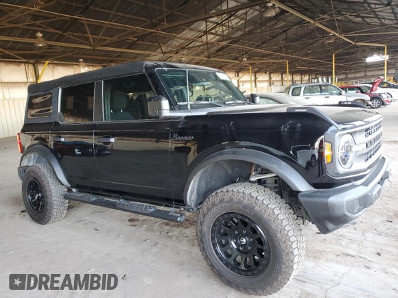 2022 Ford Bronco with VIN 1FMDE5BH4NLB88798, listed as a Copart auction lot 85670834 with 41,264 mi miles and Salvage Title. Bid and sale history available at DreamBid. Image 4.