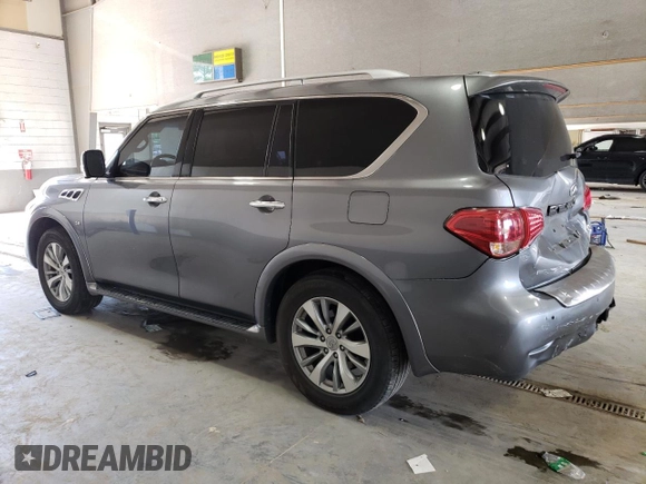 2017 Infiniti QX80 with VIN JN8AZ2NE1H9154366, listed as a Copart auction lot 59975204 with 130,499 mi miles and Salvage Title. Bid and sale history available at carsss.com. Image 2.