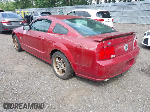 2005 Ford Mustang GT Deluxe with VIN 1ZVFT82H355124175, listed as a IAAI auction lot 42737902 with 160,683 mi miles and . Bid and sale history available at DreamBid. Image 3.