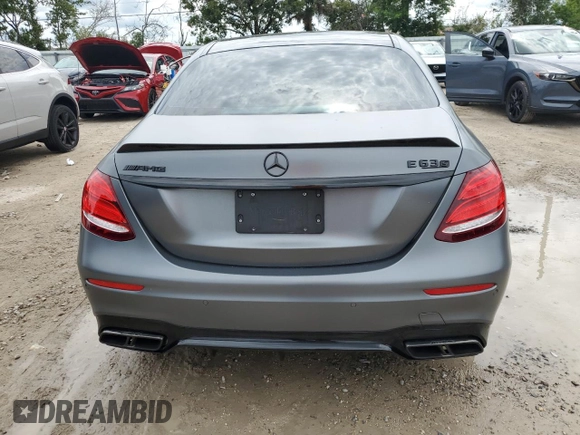 2018 Mercedes-Benz E-Class AMG E 63 S with VIN WDDZF8KB8JA369628, listed as a Copart auction lot 70928084 with 76,874 mi miles and Non Repairable. Bid and sale history available at carsss.com. Image 6.