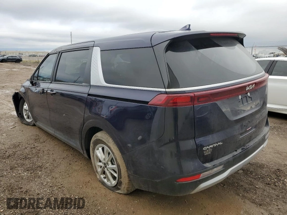 2024 Kia Carnival LX with VIN KNDNB4H33R6335205, listed as a Copart auction lot 84955764 with 26,539 mi miles and Salvage Title. Bid and sale history available at carsss.com. Image 2.