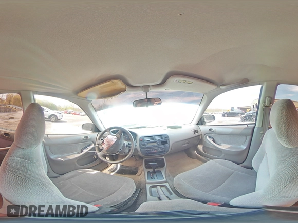 1998 Honda Civic LX with VIN 2HGEJ6675WH613506, listed as a Copart auction lot 54968535 with 196,756 mi miles and Salvage Title. Bid and sale history available at DreamBid. Image 14.