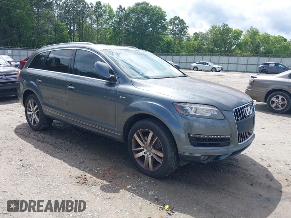 2015 Audi Q7 Premium Plus z VIN WA1LGAFE9FD014721, wystawiony jako IAAI lot #42403743 z przebiegiem 152 615 mil mil oraz . Historia ofert i sprzedaży dostępna na DreamBid. Obrazek 1.