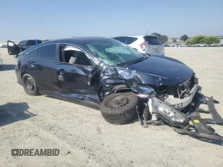 2017 Honda Civic LX with VIN 2HGFC2F51HH542488, listed as a Copart auction lot 64215385 with Not provided miles and Salvage title. Bid and sale history available at DreamBid. Image 4.