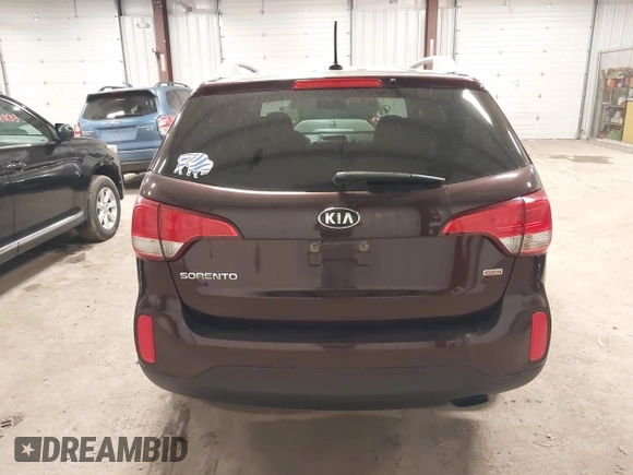 2015 Kia Sorento LX with VIN 5XYKT3A65FG635450, listed as a IAAI auction lot 41883840 with 97,238 mi miles. Bid and sale history available at carsss.com. Image 16.
