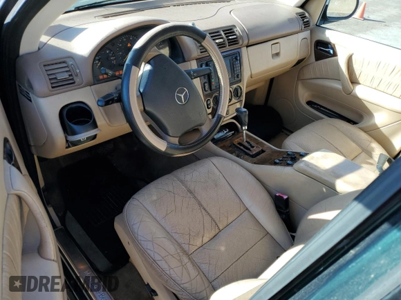 2001 Mercedes-Benz M-Class with VIN 4JGAB54E21A257928, listed as a Copart auction lot 77789424 with 98,228 mi miles and Clean Title. Bid and sale history available at carsss.com. Image 8.