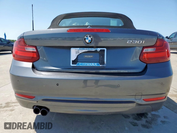 2017 BMW 2 Series 230i z VIN WBA2K9C34HV950516, wystawiony jako Copart lot #60607725 z przebiegiem 50 462 mil mil oraz Szkoda całkowita • Salvage title. Historia ofert i sprzedaży dostępna na DreamBid. Obrazek 6.