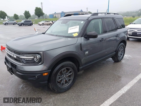 2021 Ford Bronco Sport Big Bend with VIN 3FMCR9B6XMRA17186, listed as a IAAI auction lot 42391871 with 37,703 mi miles and . Bid and sale history available at DreamBid. Image 2.