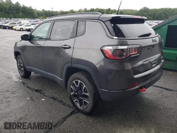 2021 Jeep Compass Trailhawk z VIN 3C4NJDDB4MT571716, wystawiony jako Copart lot #63977335 z przebiegiem 135 382 mil mil oraz Czysty tytuł • Clean title. Historia ofert i sprzedaży dostępna na DreamBid. Obrazek 2.