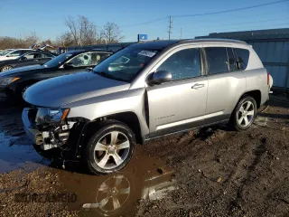 2016 Jeep Compass High Altitude Edition with VIN 1C4NJDEB0GD598257, listed as a Copart auction lot 46093515 with 46,411 mi miles and Salvage Title. Bid and sale history available at carsss.com. Image 1.