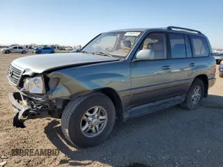 2001 Lexus LX 470 with VIN JTJHT00W013510327, listed as a Copart auction lot 46948415 with 154,028 mi miles and Salvage Title. Bid and sale history available at carsss.com. Image 1.