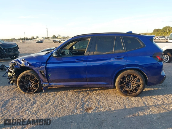2023 BMW X3 M with VIN 5YM13EC03P9P58528, listed as a IAAI auction lot 41493528 with 18,503 mi miles and . Bid and sale history available at DreamBid. Image 14.