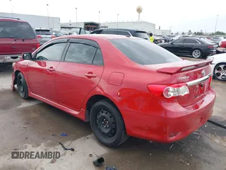 2013 Toyota Corolla L with VIN 5YFBU4EE8DP218935, listed as a IAAI auction lot 41881248 with 120,210 mi miles. Bid and sale history available at carsss.com. Image 3.