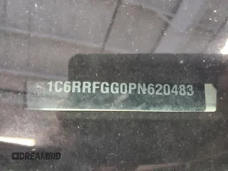 2023 Ram 1500 Tradesman z VIN 1C6RRFGG0PN620483, wystawiony jako IAAI lot #42847805 z przebiegiem 36 mil mil oraz . Historia ofert i sprzedaży dostępna na DreamBid. Obrazek 1.